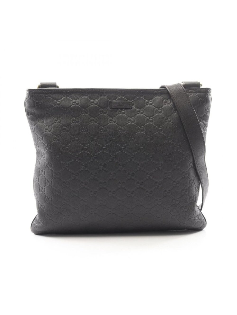 Gucci Shoulder Bag Guccissima Black Leather